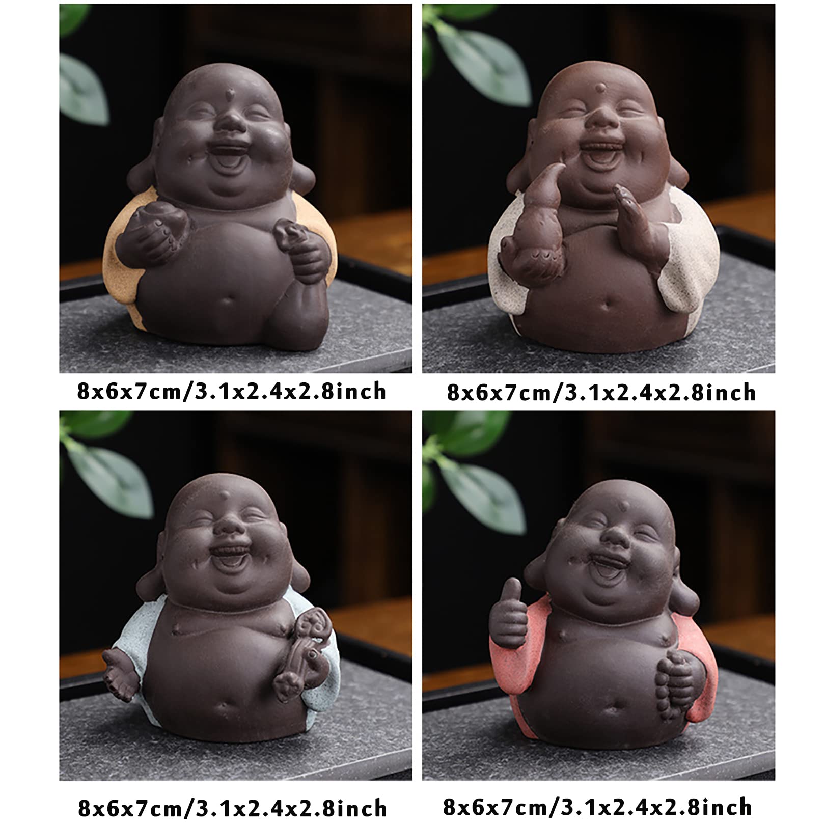 Amazon.co.jp: セラミック 小さなかわいい仏像 僧侶の置物